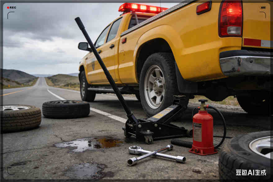 商丘爆胎道路救援-汽车换轮胎