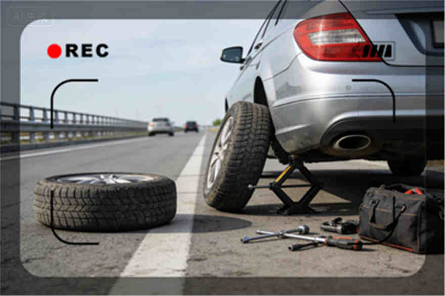 商丘高速公路爆胎-汽车换轮胎